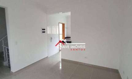 SOBRADO COM 2 SUITES NO BAIRRO DO MARAPÉ EM SANTOS/SP