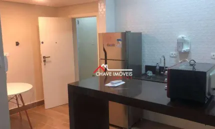 Kitnet com 1 dormitório para alugar, 22 m² por r$ 2.280,02/mês - gonzaga - santos/sp
