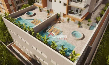 Apartamento com 3 dormitórios à venda, 129 m² por R$ 2.208.000,00 - Embaré - Santos/SP