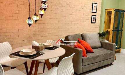Apartamento com 1 dormitório para alugar, 50 m² por R$ 5.000,02/mês - Ponta da Praia - Santos/SP