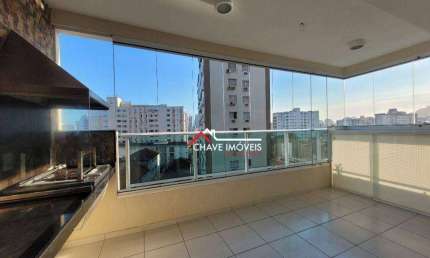 Apartamento com 3 dormitórios à venda, 88 m² por R$ 1.017.760 - Campo Grande - Santos/SP