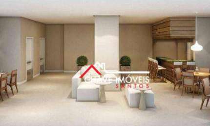 Apartamento com 3 dormitórios à venda, 88 m² por R$ 1.017.760 - Campo Grande - Santos/SP