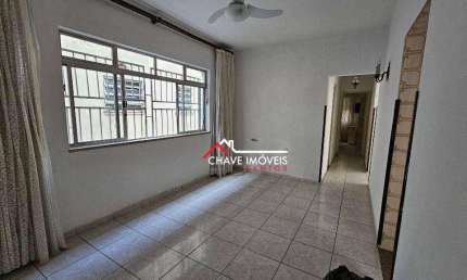 Apartamento com 3 dormitórios para alugar, 90 m² por R$ 3.500,02/mês - Aparecida - Santos/SP
