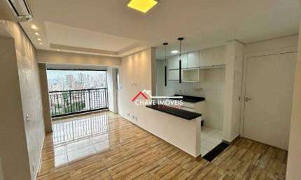 Apartamento com 2 dormitórios para alugar, 70 m² por R$ 4.000,02/mês - Marapé - Santos/SP