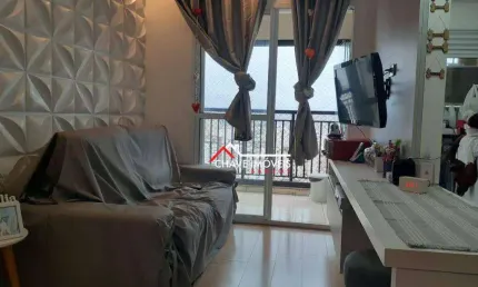 Apartamento com 2 dormitórios com 1 suíte andar alto à venda, 62 m² por r$ 670.000 - marapé - santos/sp