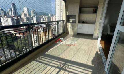 Apartamento com 4 dormitórios à venda, 152 m² por R$ 1.980.000,00 - Embaré - Santos/SP