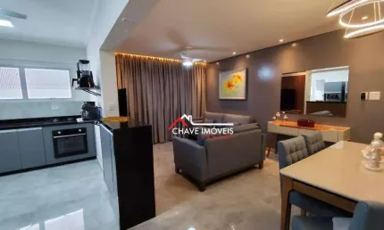 APARTAMENTO À VENDA COM 96 M² - 2 DORMITÓRIOS, SENDO 1 SUÍTE  E PORTEIRA FECHADA BAIRRO EMBARÉ - SANTOS/SP