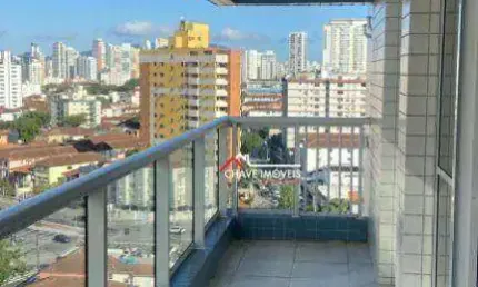 Apartamento com 2 dormitórios para alugar, 92 m² por R$ 4.600,01/mês - Boqueirão - Santos/SP