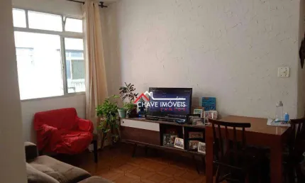 Apartamento com 3 dormitórios à venda, 79 m² por R$ 335.000,00 - Encruzilhada - Santos/SP