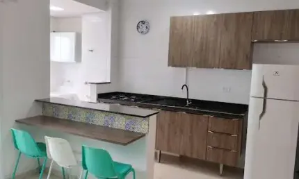 Apartamento com 1 dormitório para alugar, 38 m² - Macuco - Santos/SP