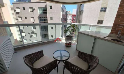 Flat com 1 dormitório à venda, 45 m² por R$ 650.000,00 - Gonzaga - Santos/SP