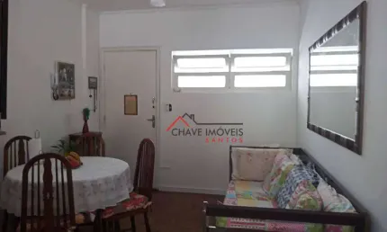 Apartamento com 1 dormitório à venda, 66 m² por r$ 245.000,00 - josé menino - santos/sp