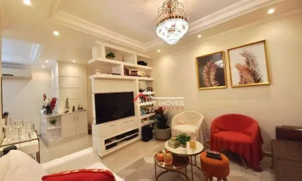Apartamento com 2 dormitórios à venda, 120 m² por r$ 850.000,00 - pompéia - santos/sp