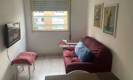 Apartamento com 1 dormitório à venda, 45 m² por r$ 320.000,00 - boqueirão - santos/sp