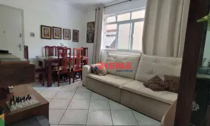 Apartamento com 3 dormitórios à venda, 80 m² por R$ 640.000,00 - Embaré - Santos/SP