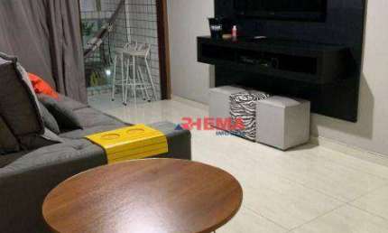 Apartamento com 1 dormitório à venda, 60 m² por R$ 470.000,00 - Boqueirão - Santos/SP