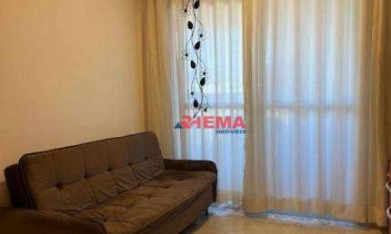 Apartamento com 1 dormitório à venda, 55 m² por R$ 750.000,00 - Aparecida - Santos/SP