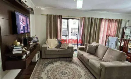 APARTAMENTO DE FRENTE COM LINDA VISTA PARA O MAR, 03 QUARTOS SENDO 01 SUÍTE, 04 BANHEIROS - JOSE MENINO - SANTOS/SP