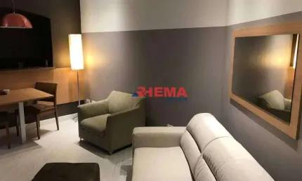 Flat com 1 dormitório à venda, 44 m² por R$ 430.000,00 - Gonzaga - Santos/SP