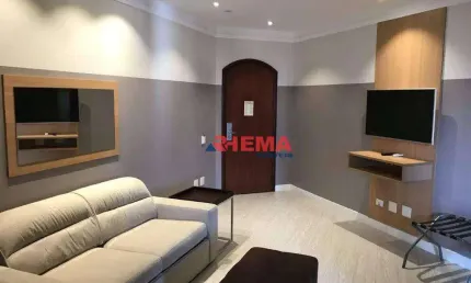 Flat com 1 dormitório à venda, 55 m² por R$ 500.000,00 - Gonzaga - Santos/SP