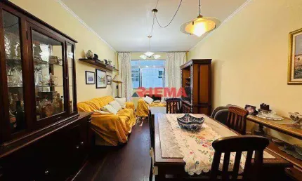 Apartamento com 2 dormitórios à venda, 98 m² por r$ 535.000,00 - embaré - santos/sp