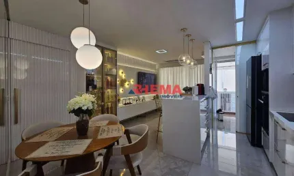 Apartamento com 2 dormitórios à venda, 96 m² por r$ 2.450.000,00 - josé menino - santos/sp