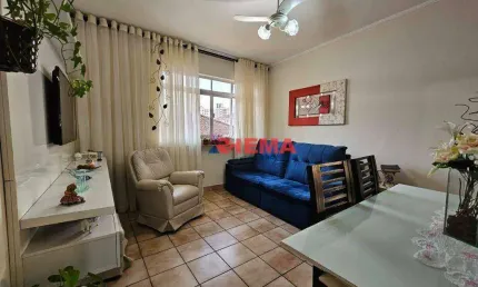 Apartamento com 2 dormitórios à venda, 72 m² por R$ 390.000,00 - Encruzilhada - Santos/SP