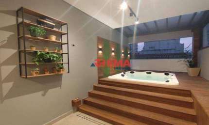 Cobertura com 3 dormitórios à venda, 191 m² por R$ 1.810.000,00 - Pompéia - Santos/SP