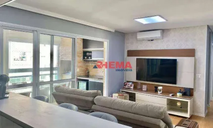 Apartamento com 2 dormitórios à venda, 78 m² por r$ 825.000,00 - ponta da praia - santos/sp