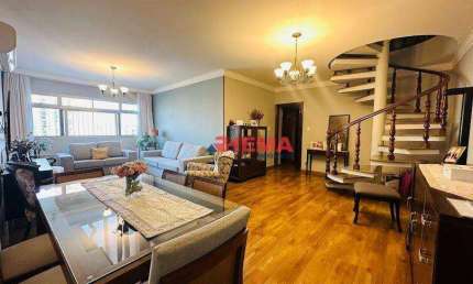 Cobertura com 3 dormitórios à venda, 324 m² por R$ 2.200.000,00 - Ponta da Praia - Santos/SP