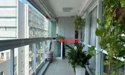 Apartamento alto padrão com 2 dormitórios à venda, 80 m² por r$ 1.215.000 - gonzaga - santos/sp