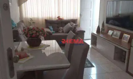 Apartamento com 3 dormitórios à venda, 91 m² por R$ 480.000,00 - Aparecida - Santos/SP