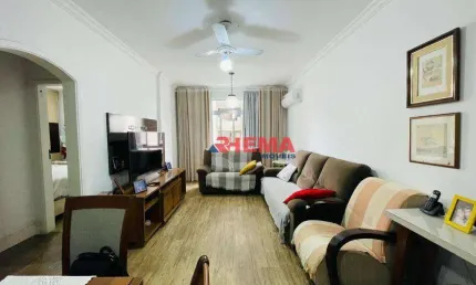 Apartamento com 3 dormitórios à venda, 100 m² por r$ 650.000,00 - ponta da praia - santos/sp