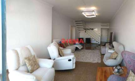 Cobertura com 3 dormitórios à venda, 311 m² por R$ 2.200.000,00 - Aparecida - Santos/SP