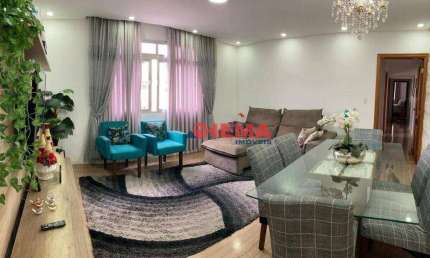 Apartamento com 3 dormitórios à venda, 95 m² por R$ 693.000,00 - Embaré - Santos/SP