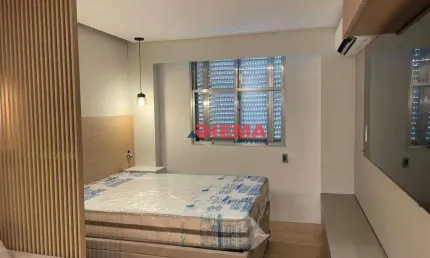 Kitnet com 1 dormitório à venda, 28 m² por r$ 360.000,00 - josé menino - santos/sp
