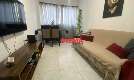 Apartamento com 1 dormitório à venda, 51 m² por R$ 340.000,00 - Marapé - Santos/SP