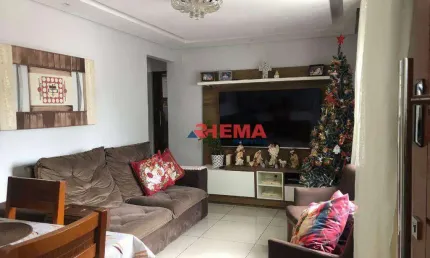 Apartamento com 3 dormitórios à venda, 59 m² por r$ 375.000,00 - aparecida - santos/sp