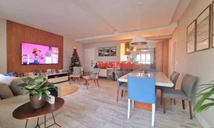 Apartamento com 3 dormitórios à venda, 147 m² por R$ 1.800.000,00 - Boqueirão - Santos/SP