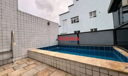 Cobertura à venda, 100 m² por r$ 695.000,00 - pompéia - santos/sp