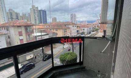 Apartamento para alugar, 160 m² por R$ 7.400,01/mês - Embaré - Santos/SP