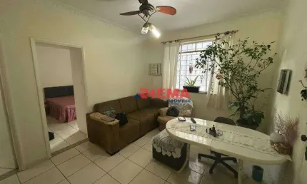 Apartamento com 2 dormitórios à venda, 65 m² por r$ 360.000,00 - campo grande - santos/sp