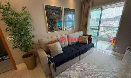 Apartamento para alugar, 74 m² por R$ 8.000,02/mês - Gonzaga - Santos/SP