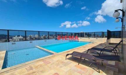 Apartamento com 3 dormitórios à venda, 107 m² por R$ 1.180.000,00 - Embaré - Santos/SP
