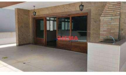 Casa com 4 dormitórios para alugar, 215 m² por R$ 6.907,46/mês - Ponta da Praia - Santos/SP