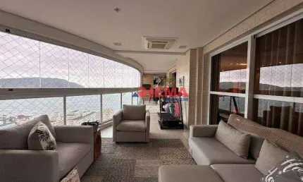 Apartamento com 3 dormitórios à venda, 204 m² por r$ 3.800.000,00 - embaré - santos/sp