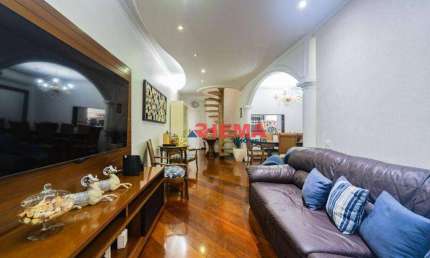 Cobertura com 3 dormitórios à venda, 195 m² por R$ 1.300.000,00 - Aparecida - Santos/SP