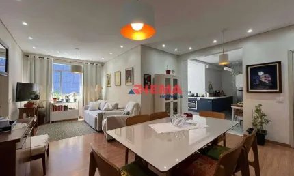 Apartamento com 3 dormitórios à venda, 113 m² por r$ 1.100.000,00 - gonzaga - santos/sp