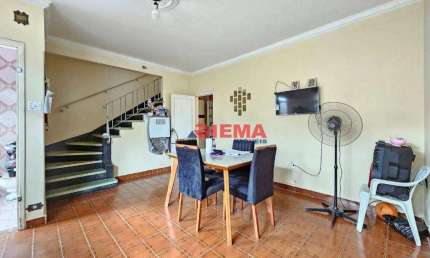 Sobrado com 2 dormitórios à venda, 84 m² por R$ 430.000,00 - Vila Matias - Santos/SP