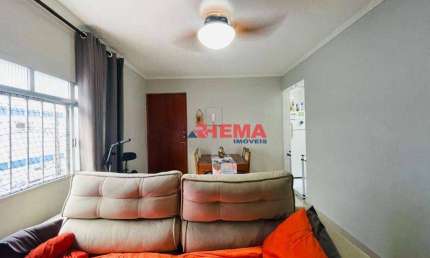 Apartamento com 3 dormitórios à venda, 59 m² por R$ 330.000,00 - Aparecida - Santos/SP